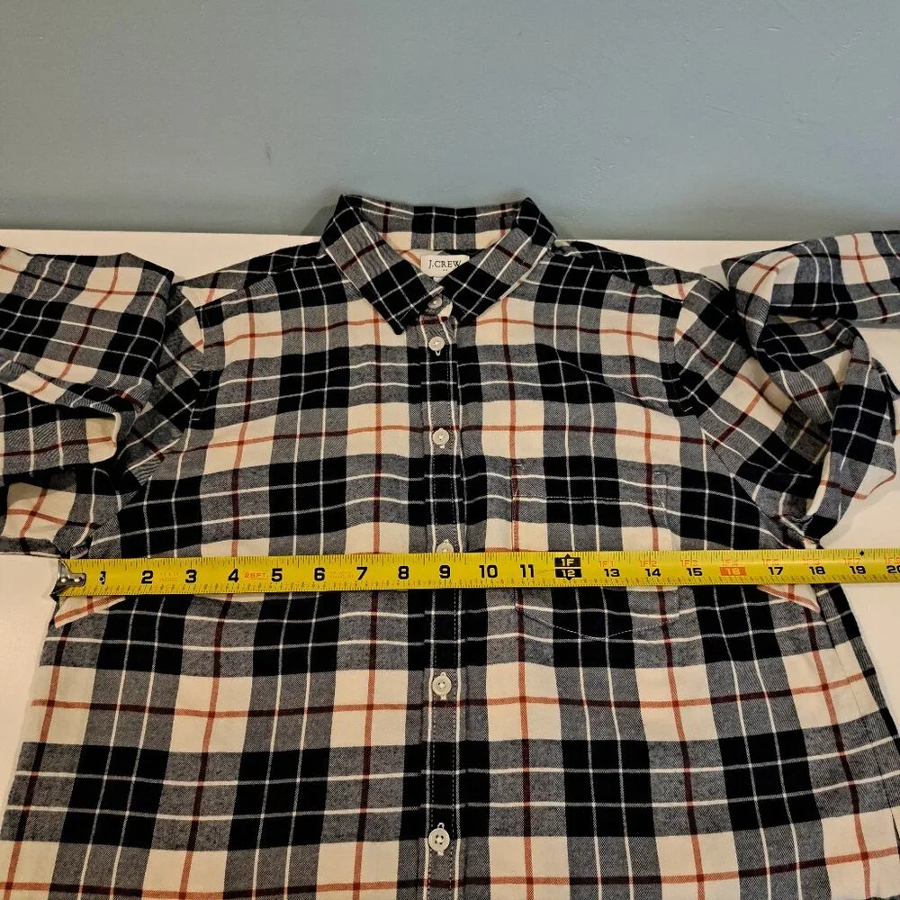 J. Crew Women's Small Soft Washed Flannel Shirt Style #BK533 New With Tag - Picture 9 of 13